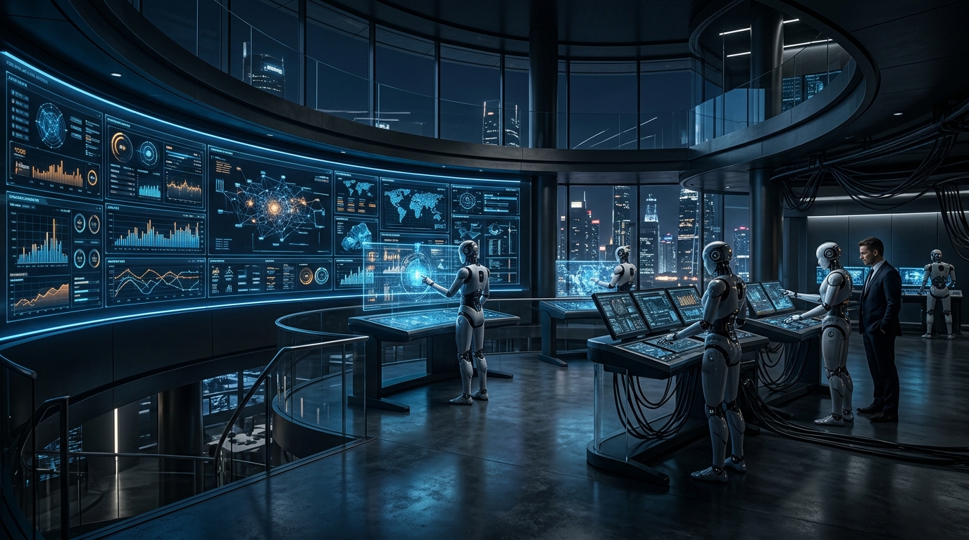 Premium AI office background